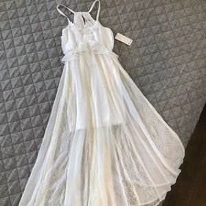 NWT Ella Moss Girls Cream dress Sz 10